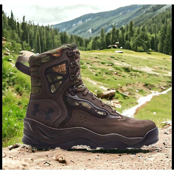 Under Armour UA Charged Raider Leather Waterproof Tactical Boots Mens 8 NEW - Picture 12 of 12